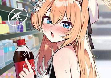 【炭酸ソーダの日】コーラ飲んでる女子の二次画像