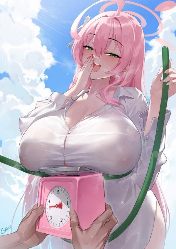 【計量記念日】おっぱいの重さを計る女子達の二次エロ画像【5枚目】