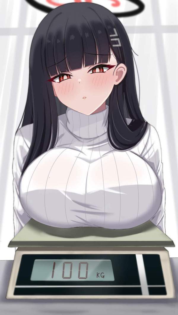 【計量記念日】おっぱいの重さを計る女子達の二次エロ画像【13枚目】