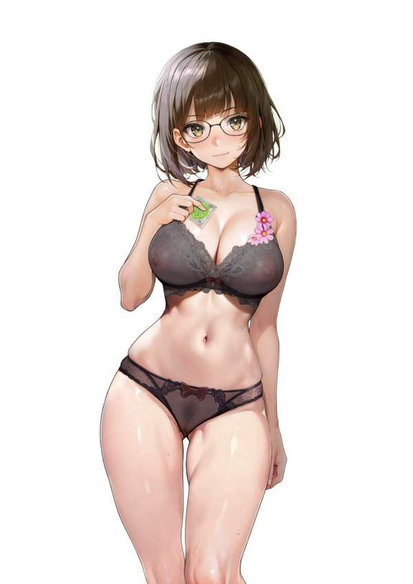 【スケパン】デカいおっぱいの女子が透け透けおパンツ履いてる二次エロ画像【20枚目】