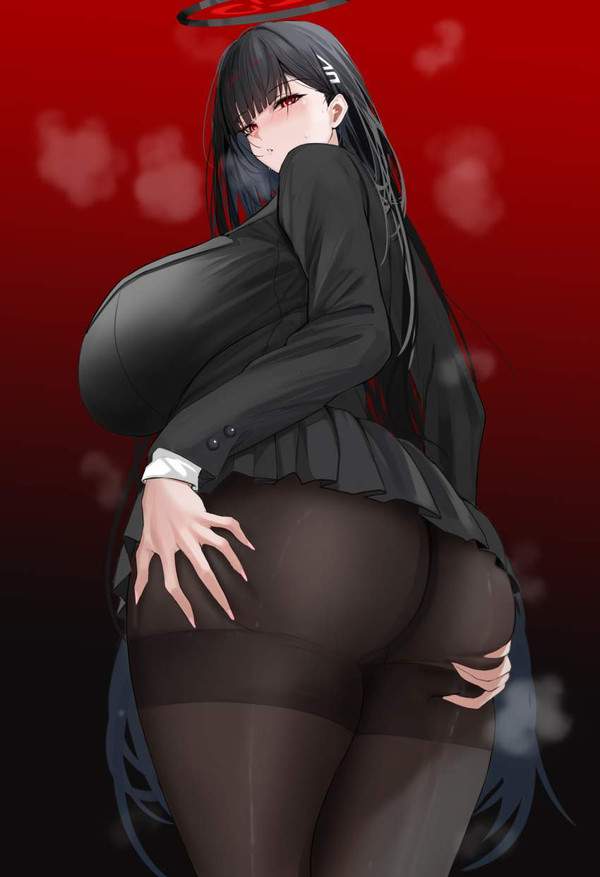 【タイツの日】黒タイツ尻のエロ画像【34枚目】