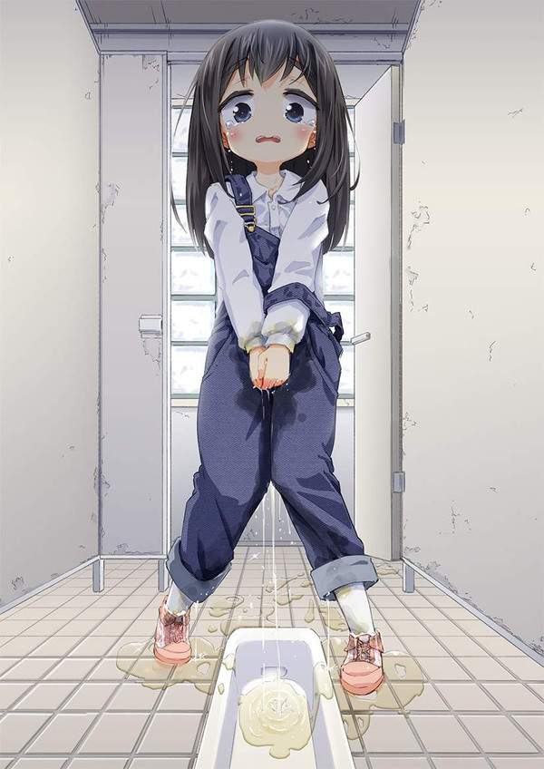 【便座ブロック】トイレの直前で漏らしちゃった女子達の二次エロ画像【31枚目】