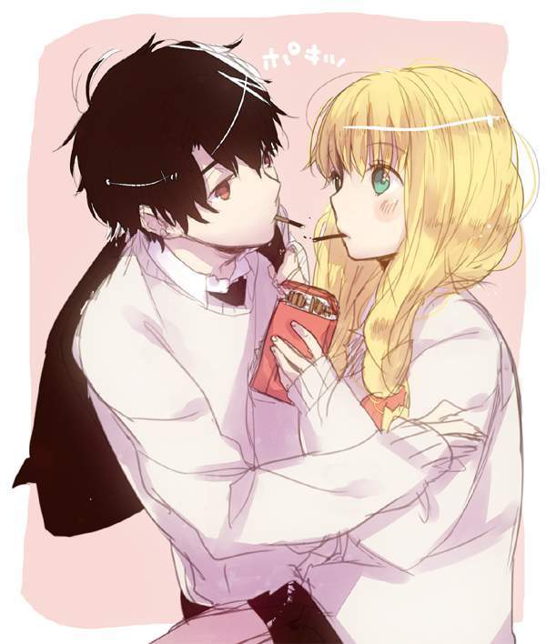 【ポッキー＆プリッツの日】ポッキーゲームに興じる男女の二次エロ画像【8枚目】