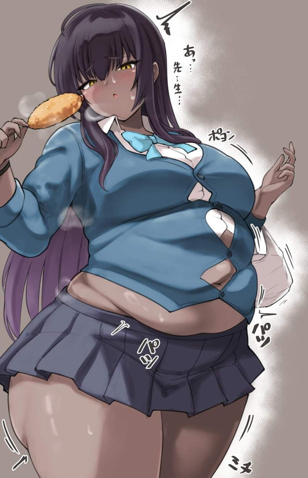 【どんなデブさえも】太ってる女子達の二次エロ画像【腹は出るんだよ】【1枚目】