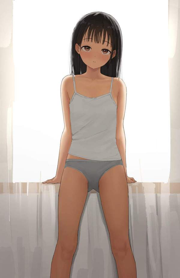 【日本製肌着の日】キャミソールとパンティー姿な女子の二次エロ画像【18枚目】
