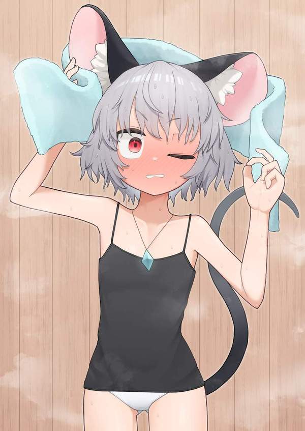 【日本製肌着の日】キャミソールとパンティー姿な女子の二次エロ画像【20枚目】