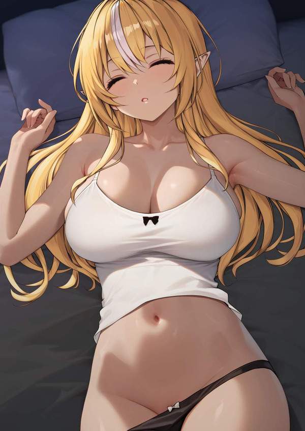 【日本製肌着の日】キャミソールとパンティー姿な女子の二次エロ画像【24枚目】