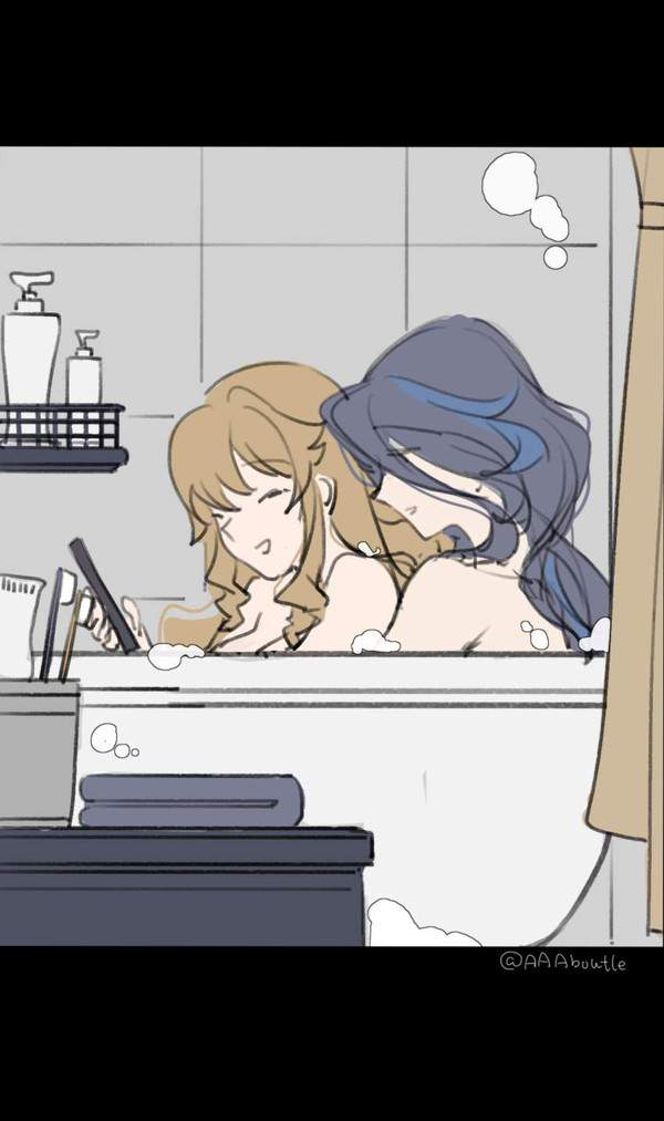 【現代病】お風呂の最中もスマホが手放せない女子達の二次エロ画像【31枚目】