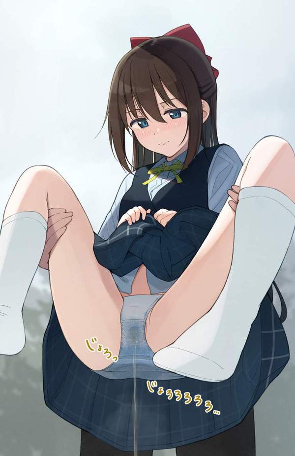 【しーとっとのポーズ】抱えあげられてオシッコを促される女子達の二次エロ画像【10枚目】