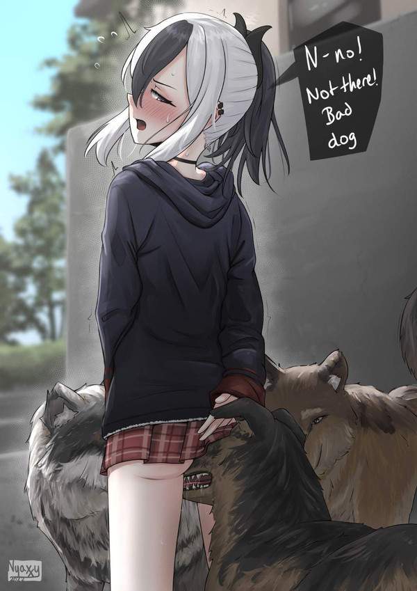 【ペットたちに感謝する日】バター犬プレイを楽しむ女子の二次エロ画像【19枚目】