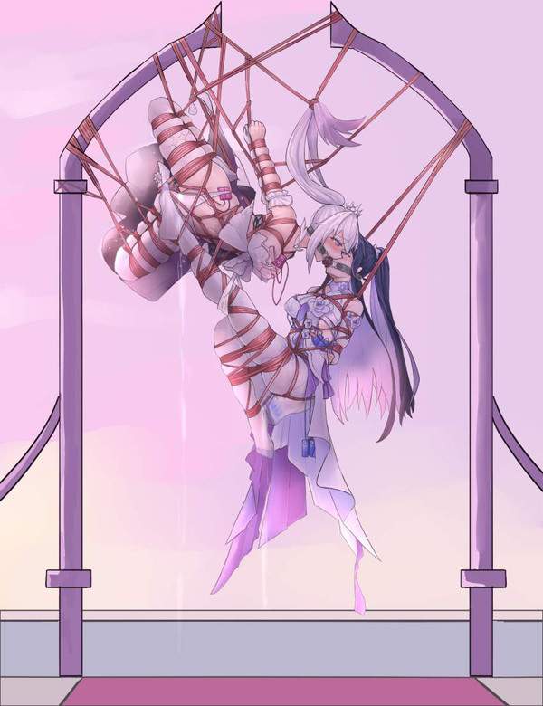 【ニコイチ】二人一緒に縛られてる女子の二次エロ画像【抱き合わせ】【2枚目】