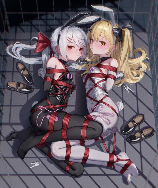 【ニコイチ】二人一緒に縛られてる女子の二次エロ画像【抱き合わせ】【29枚目】