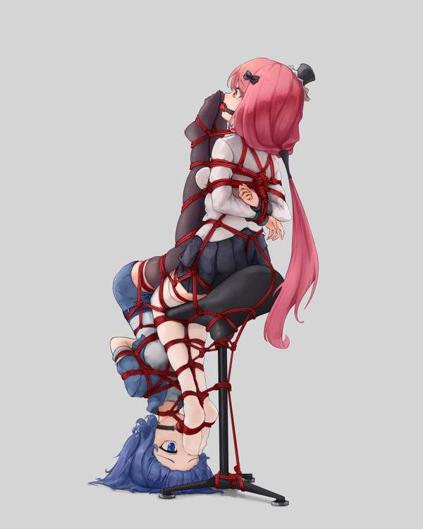 【ニコイチ】二人一緒に縛られてる女子の二次エロ画像【抱き合わせ】【32枚目】