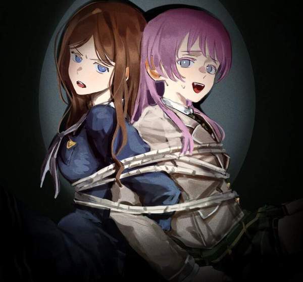 【ニコイチ】二人一緒に縛られてる女子の二次エロ画像【抱き合わせ】【34枚目】