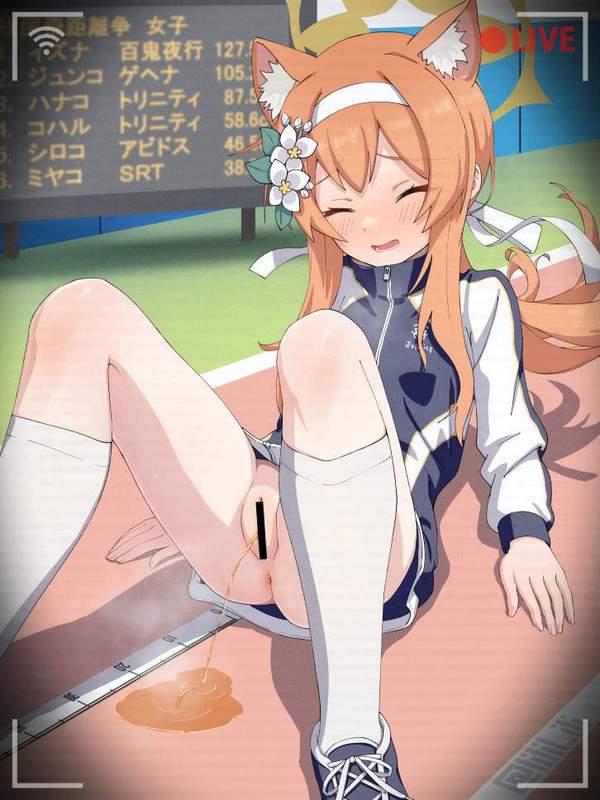 【拡散不可避】オシッコ姿を動画に撮られてる女子達の二次エロ画像【8枚目】