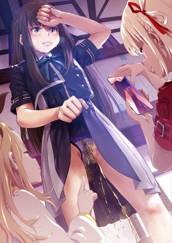 【拡散不可避】オシッコ姿を動画に撮られてる女子達の二次エロ画像【14枚目】