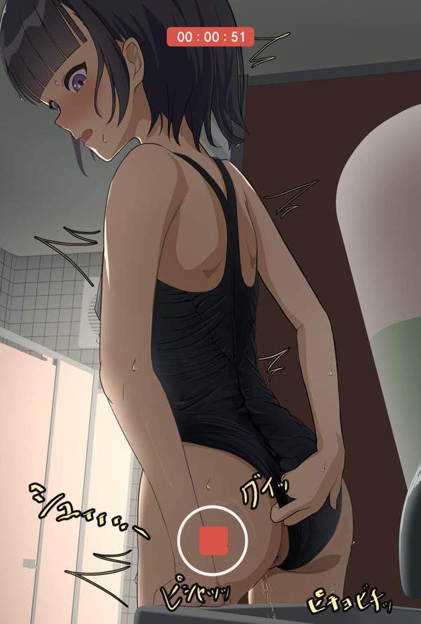 【拡散不可避】オシッコ姿を動画に撮られてる女子達の二次エロ画像【17枚目】