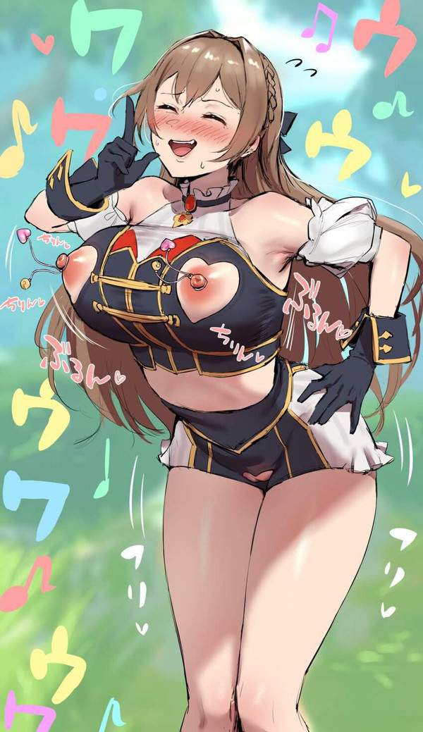 【いい服の日】乳首の所だけ穴が開いてる服の二次エロ画像【9枚目】