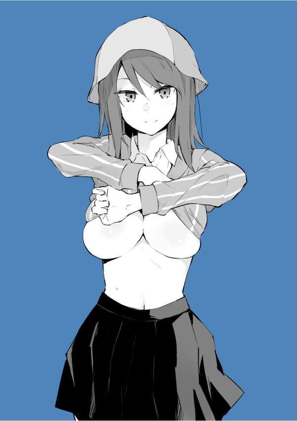 【ワッフルの日】あともう少しで乳首見えそうな下乳の二次エロ画像【13枚目】