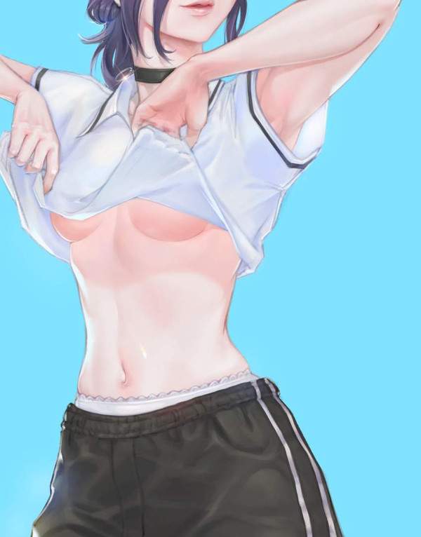 【ワッフルの日】あともう少しで乳首見えそうな下乳の二次エロ画像【15枚目】