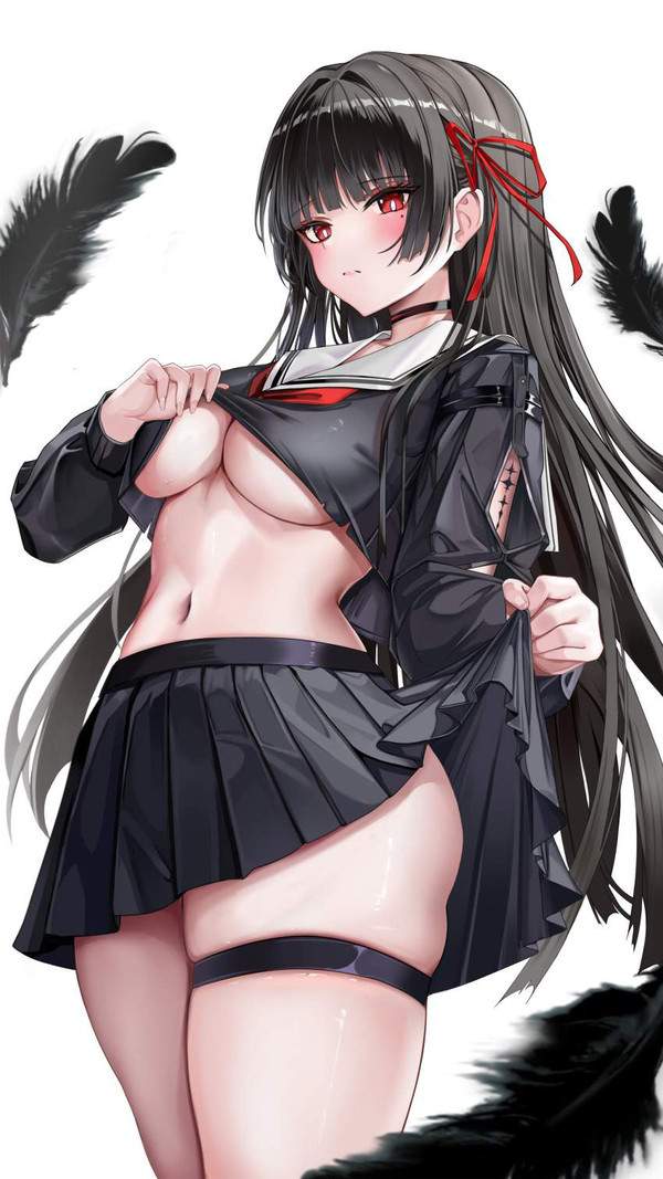 【ワッフルの日】あともう少しで乳首見えそうな下乳の二次エロ画像【19枚目】