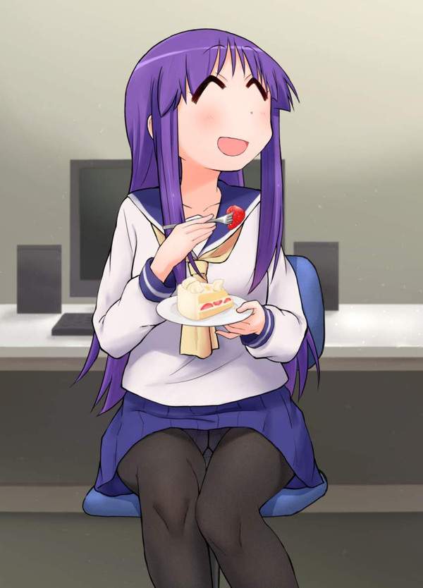 【バミューダトライアングルの日】スカートで椅子に座ってる女子の股間▽が気になる二次エロ画像【12枚目】