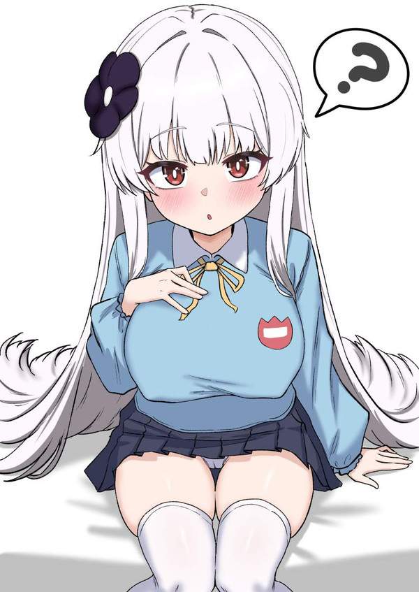 【バミューダトライアングルの日】スカートで椅子に座ってる女子の股間▽が気になる二次エロ画像【14枚目】