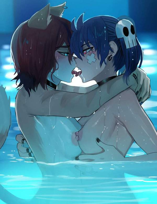 【ポリコレの好物】舌絡ませてディープキスする女子２名の二次エロ画像【23枚目】