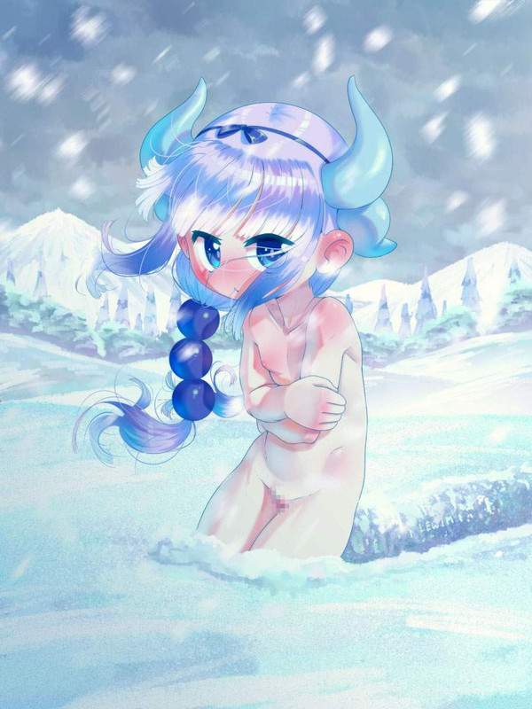 【大雪】雪の中で裸になる女子の二次エロ画像【37枚目】