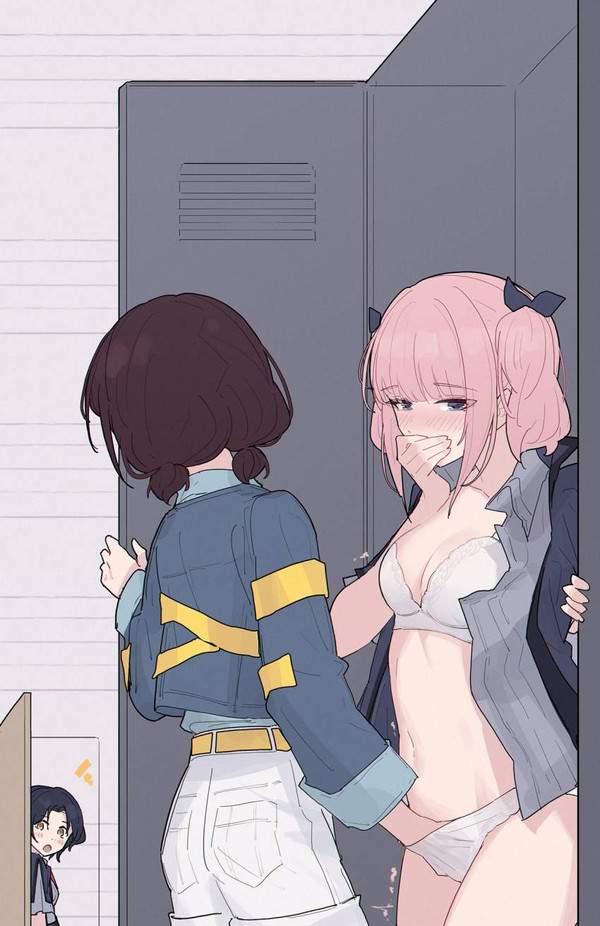 【スリル】バレたらマズい場所や状況でこっそりヤってるカップルの二次エロ画像【19枚目】