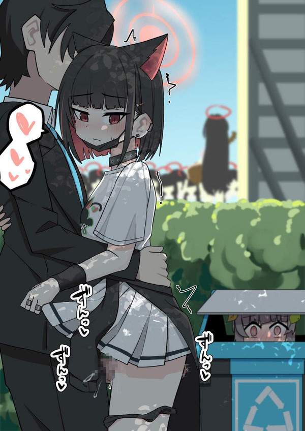 【スリル】バレたらマズい場所や状況でこっそりヤってるカップルの二次エロ画像【34枚目】