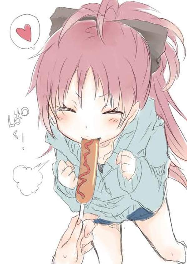 【双子の日】ソーセージ食べてる女子達の二次エロ画像【22枚目】