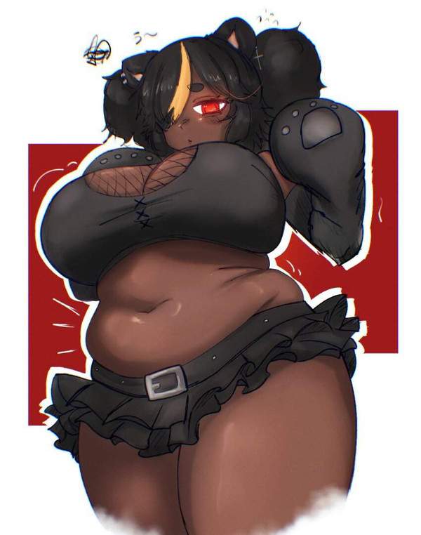 【黒脂肪】褐色ぽっちゃり女子達の二次エロ画像【突きの呼吸】【20枚目】