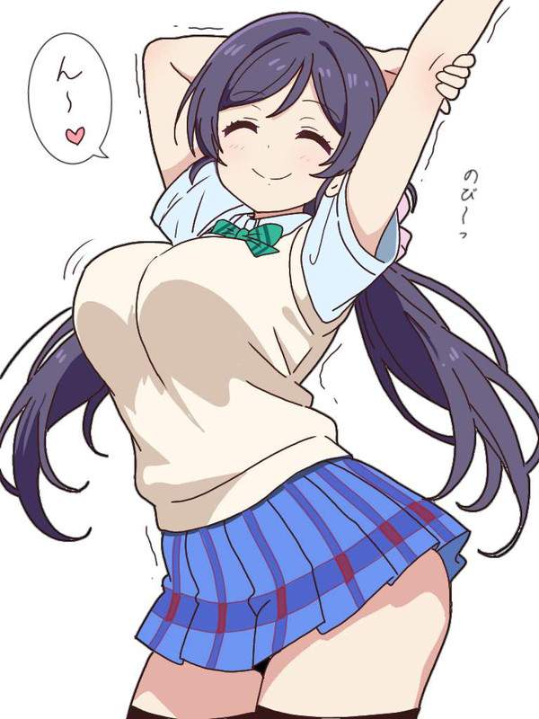 【お疲れ】休み時間に伸びをするＪＫ達の二次エロ画像【19枚目】