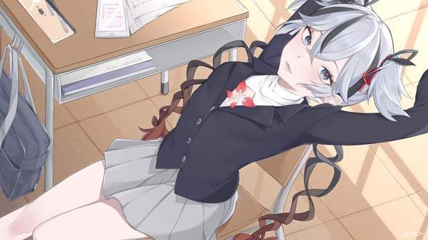 【お疲れ】休み時間に伸びをするＪＫ達の二次エロ画像【22枚目】