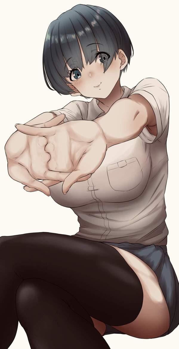 【お疲れ】休み時間に伸びをするＪＫ達の二次エロ画像【23枚目】