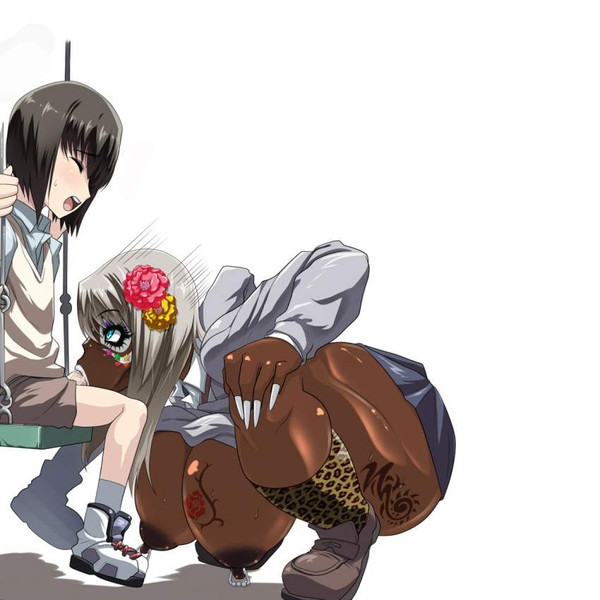 【ホテル代？】野外でフェラチオするＪＫ達の二次エロ画像【無いよ？】【13枚目】