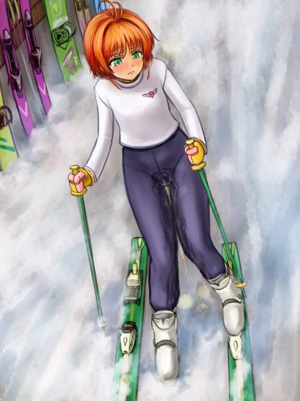 【雪国あるある】積もる雪に野ションする女子達の二次エロ画像【16枚目】