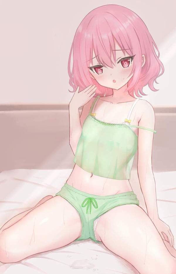 【開脚編】ショートパンツの隙間からチラっとパンツが見えてる二次エロ画像【27枚目】