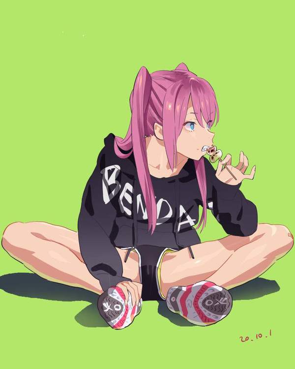 【開脚編】ショートパンツの隙間からチラっとパンツが見えてる二次エロ画像【28枚目】