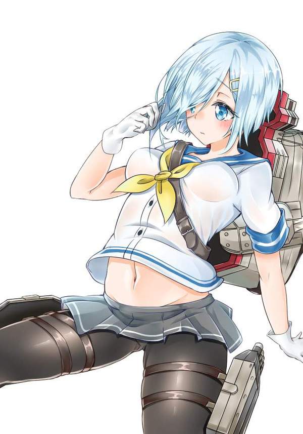 【セーラー服編】おへそがチラリな二次エロ画像【21枚目】