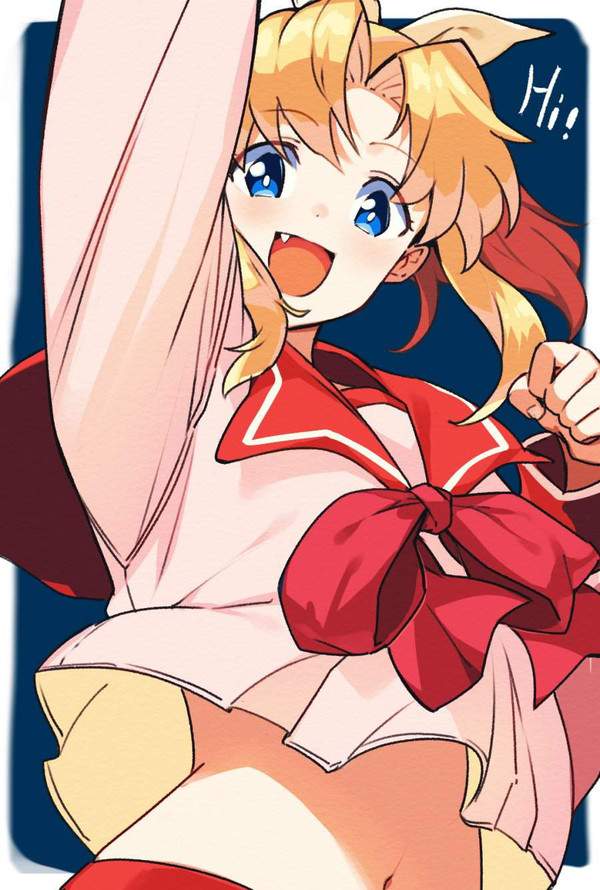 【セーラー服編】おへそがチラリな二次エロ画像【25枚目】