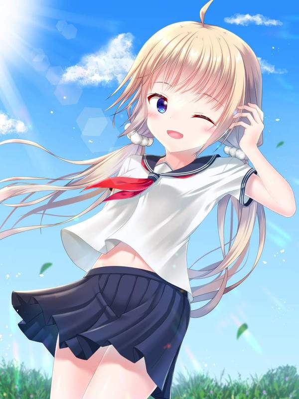 【セーラー服編】おへそがチラリな二次エロ画像【36枚目】