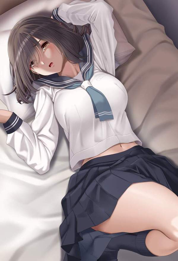 【セーラー服編】おへそがチラリな二次エロ画像【37枚目】