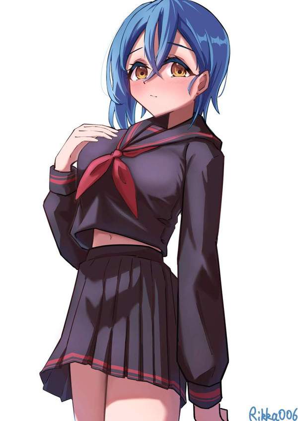 【セーラー服編】おへそがチラリな二次エロ画像【38枚目】