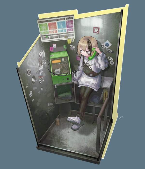 【テレホンカードの日】公衆電話と女子の二次エロ画像【12枚目】