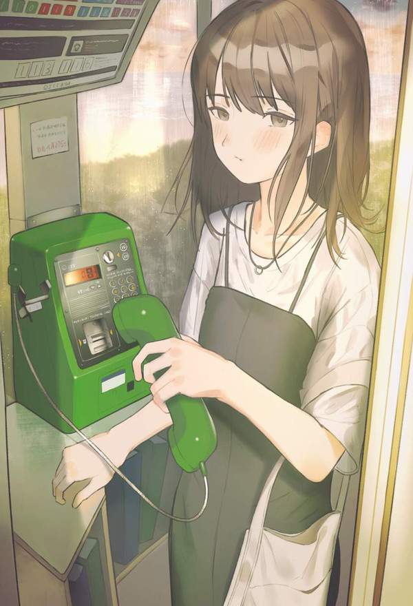 【テレホンカードの日】公衆電話と女子の二次エロ画像【24枚目】