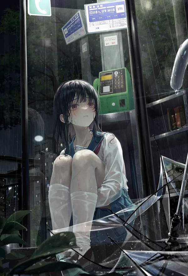 【テレホンカードの日】公衆電話と女子の二次エロ画像【31枚目】