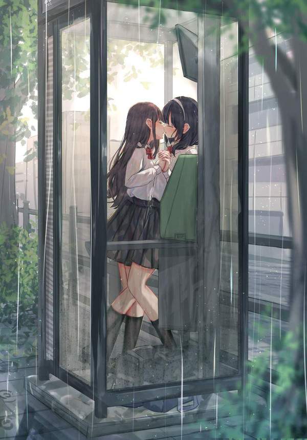 【テレホンカードの日】公衆電話と女子の二次エロ画像【34枚目】