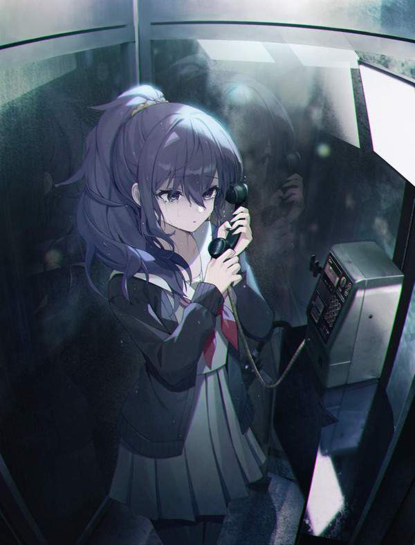 【テレホンカードの日】公衆電話と女子の二次エロ画像【39枚目】